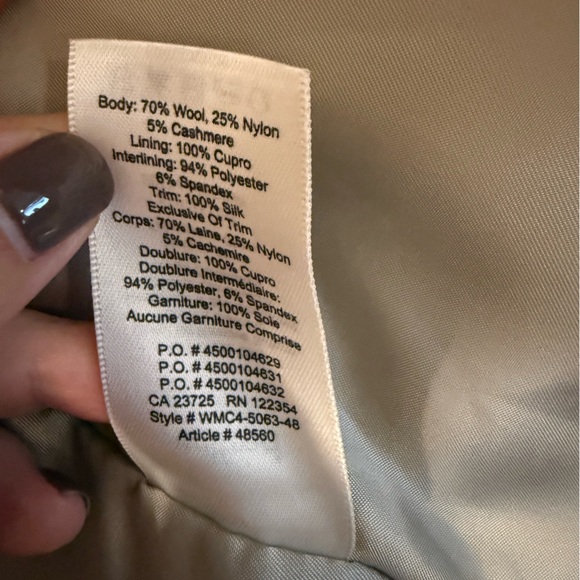 NWOT WILFRED
ARITZIA)The Cocoon Coat - Virgin Wool Cashmere Heather XL - Picture 11 of 16